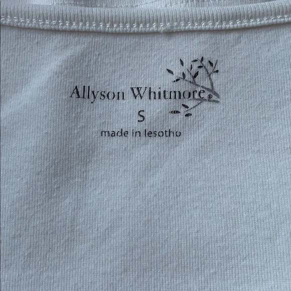 Allyson Whitmore Cream Lace Detail Tank Top.  Size Small. - Picture 4 of 5